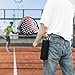 Easecos Padel Ball Holder Portable Paddleball Storage Bag with Metal Hook, Paddle Tennis Ball Carry Bag Holds 3 Pcs Regular Paddleball, Tennis Training Accessories Pouch