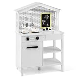 Best Pse Play Kitchens - Maxmass Kids Play Kitchen, Wooden Children Role-play Cooking Review 