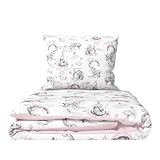 Baby Comfort Parure de lit 2 pièces pour Enfant - 120 x 90 cm - Tissu 100%...