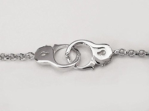 Sovats Handcuff Chain Bracelet For Women 925 Sterling Silver Rhodium Plated - Friendship Bracelet, For Your Friends Birthday, Size 8" #TOP9