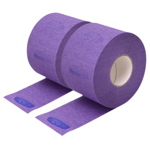 FOMIYES ヘアペーパー バーバーネック ヘアサロン用品 理髪アクセサリー ネックロール 理髪店 伸縮性のあるラッピングストリップ 2ロール 使い捨て