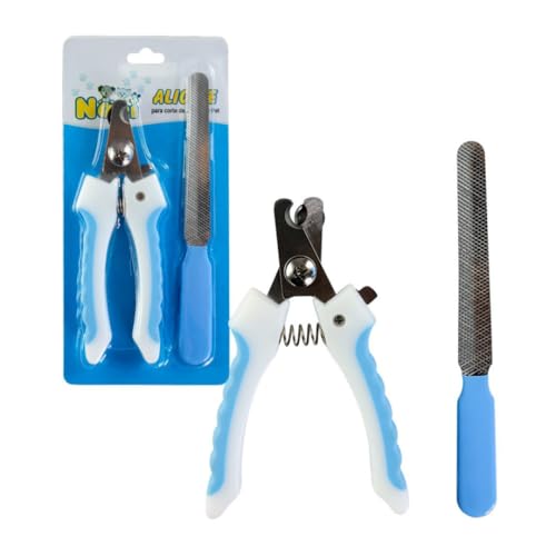 Alicate para Corte de Unhas de Pets AZUL Alicate de Unhas para Cães e Gatos Fácil de Usar Corte Prec