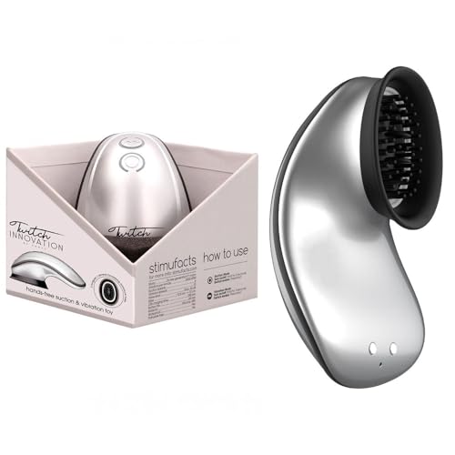 Shots Innovation - Twitch Hands Free Suction & Vibration Toy - Silver