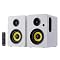 Enceintes Bluetooth Sanyun SW208 60W Fibre Carbone - Haut-parleurs Actifs 2.0 Pour PC & Gaming - DAC 24 Bits