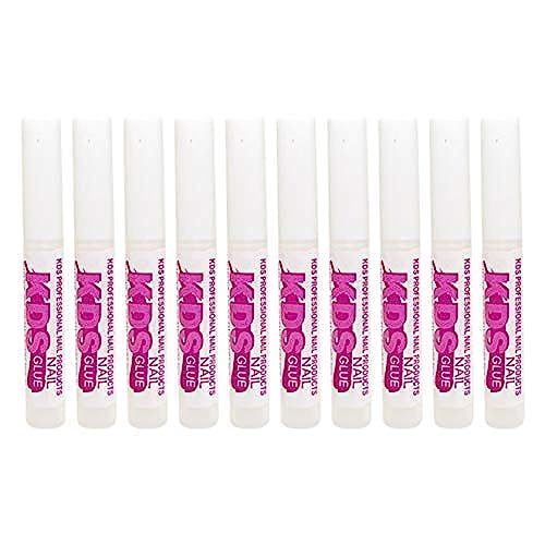 lofuanna 10 pcs KDS Nail Tip Glue - Adhesive Super Bond for Acrylic Nails Tips - 0.07 oz for Each Glue