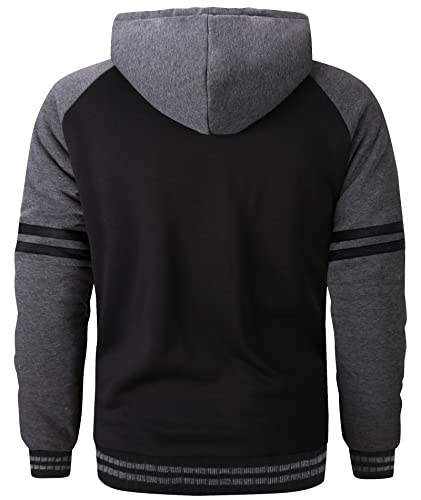 GEEK LIGHTING Hoodies for Men Heavyweight Fleece Sweatshirt - Full Zip Up Thick Sherpa Lined