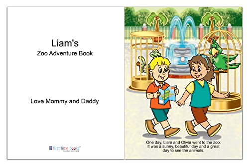 First Time Books FTB-ZOO Personalized Children’S Zoo Adventure Book thumb #1
