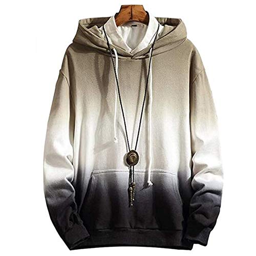 YADLCR Herren Hoodies Mode Casual Pullover Loose Hip Hop Kapuzenpullover Streetwear Sweatshirt (Color : Black, Size : Medium) Cover