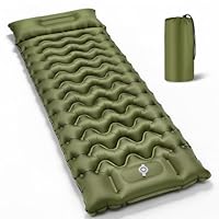 PHYSEN Wasserdicht Isomatte Aufblasbare mit Fußpumpe – Self Inflating Mattress 196x70x10 cm Luftmatratze für Camping, Strand & Outdoor – Schnellaufblasbar, Wasserdicht & Kompakt
