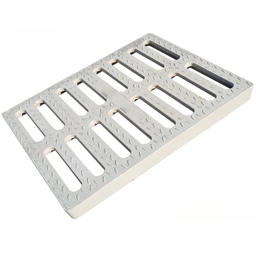 Grille d'évacuation 40x50 cm pour caniveau de trottoir et drainage extérieur