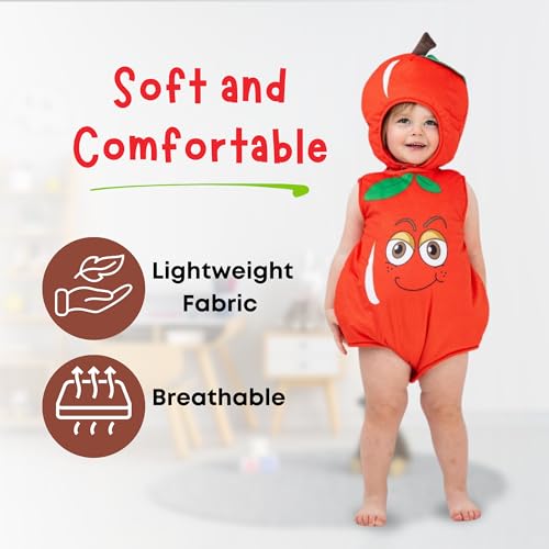 Disfraz de manzana para bebés 0-6 meses miniatura 5
