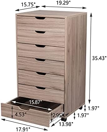 Miniatura 2 de Thxbye Armario de almacenamiento, organizador de archivos, gabinete de oficina con estantes de almacenamiento y 7 cajones para garaje y cuarto de