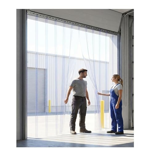 ���ϋvPVC�X�g���b�v�h�A�J�[�e���L�b�g�A����2mm�̍H�Ɨp�����r�j�[���v���X�`�b�N�X�g���b�v�A�q�ɉאς݃h�b�N�p�A�_��ȓ����Ⓚ�ɃJ�[�e��(W180xH220cm/W70.86xH86.61in)