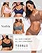 Vertvie Women's Seamless Bras No Underwire Scalloped Push Up Bras Soft Wireless Comfort Bralettes Full Coverage Everyday Bra (Coffee,Medium)