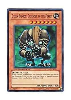 Amazon.co.jp: 遊戯王 英語版 CT07-EN010 Green Baboon
