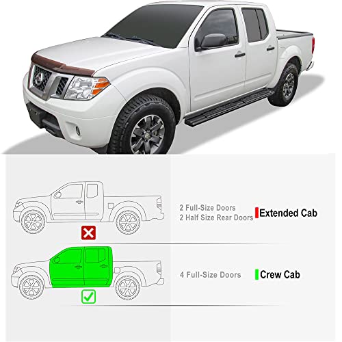 Estribos negros estilo OEM para Nissan Frontier Crew Cab miniatura 2