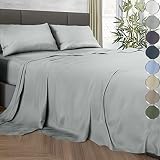 DECOLURE 100% Organic Bamboo Sheets King Set 4 pcs - Luxury Bamboo King Sheets for King Size Bed w/D