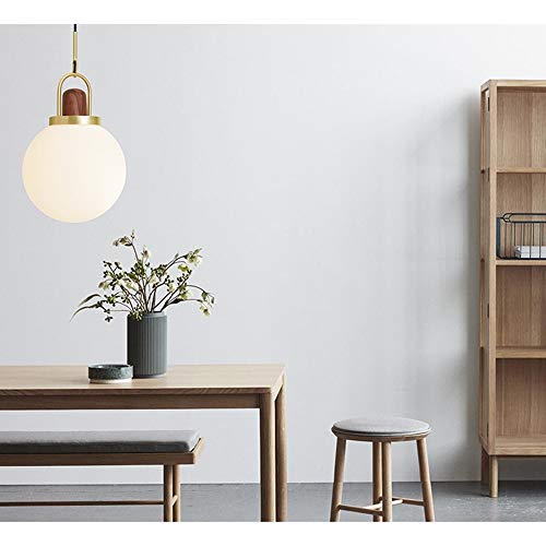 Plafond light shade en verre blanc de 30cm pour suspension - 6