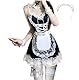 JasmyGirls Sexy Maid Lingerie Outfit für Frauen Anime Cosplay Kleid Plus Size French Maid Kostüm Sissy Schürze Halloween Männliche Uniform