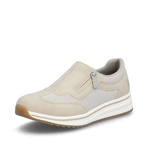 Rieker Women's Low-Top Trainers L5854, Women's Low Shoes, Loose Insole, Beige 62, 39 EU Weit