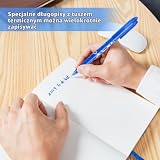 RUCUDIM Długopis żelowy do ścierania, 6 długopisów atramentowych, zmywalne, 0,5 mm, z 6 wymiennymi wkładami do przyborów szkolnych, przyborów biurowych