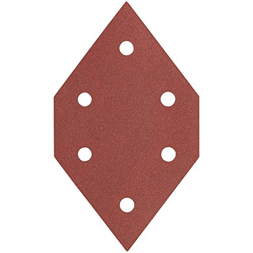 PORTER-CABLE 767601005 100 Grit Diamond-Shaped Hook & Loop Profile Sanding Sheets (5-Pack)