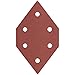 PORTER-CABLE 767601005 100 Grit Diamond-Shaped Hook & Loop Profile Sanding Sheets (5-Pack)