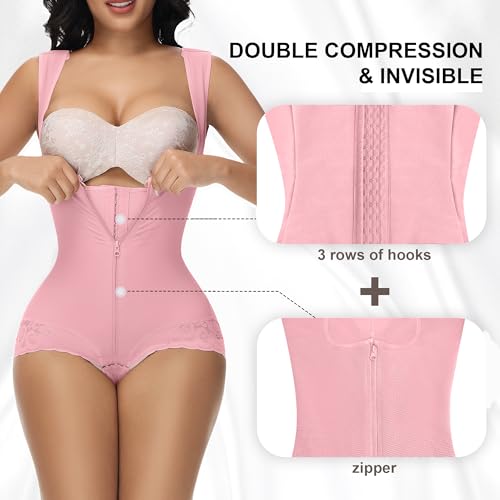 Image of M MYODRESS Fajas Colombianas Moldeadoras Shapewear Tummy Control Full Body Shaper Post Surgery Compression Garment Shaping