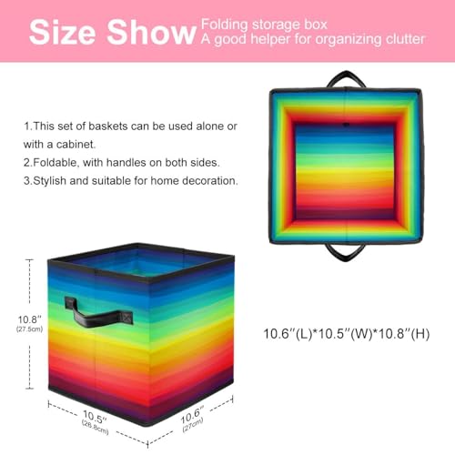 Cube de rangement en tissu multicolore pour optimiser les placards de votre maison - 3