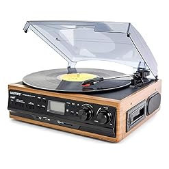 Tourne-Disque Vinyle Haut-parleurs stéréo intégrés Prise en Charge de la Cassette de Carte USB/SD Radio FM Multi… - Les Beatles, Paul McCartney, John Lennon, RIngo Starr, George Harrison