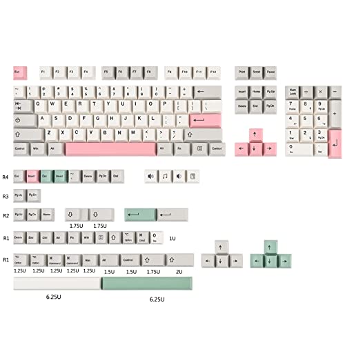 Image of Cherry Profile PBT Keycaps 178 Key Set, Oil Proof Fade Resistant Keycaps Fit 60% /65% /75% /80% /TKL /100% Mechanical Keyboard (9009-Cherry)