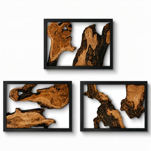 Brinxin Cedar Wood Wall Art Set