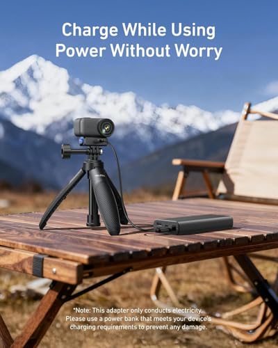 Image of TELESIN Magnetic Quick Release Charging Adapter Mount for DJI Osmo Nano, with 1 /4 Screw Hole, Foldable Adapter Base for DJI Osmo Nano Accessories
