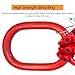 Single Leg Lifting Chains Sling Heavy Duty, 3.3Ft Steel Rust Resistant Chain Slings for Lifting 2/3 Ton Large and Heavy Cargo, Industrial Handling Hanging Hooks with Tag(1m L - 3 Ton Lifting Capacity