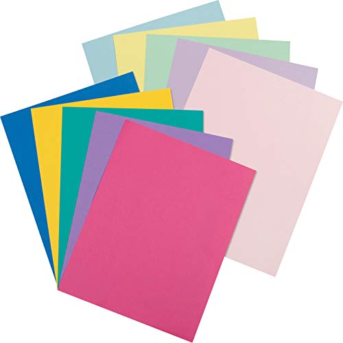 Pacon Card Stock, 8 1/2 inches by 11 inches, Pastel & Bright Color Assortment, 250 Sheets (101195)