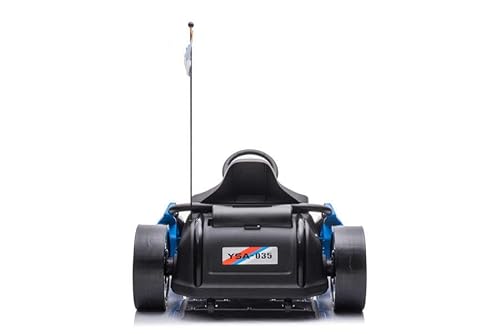 Kinder Elektroauto e-Gokart mit 24V und Driftfunktion + 2X 12V7A (24V7A) Akku und 2 Motoren -Blau (Blau)