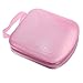 Price comparison product image BESTOMZ Portable Plastic CD DVD VCD Disc Holder Storage Box Bag Wallet Case Protector Organizer (Pink)