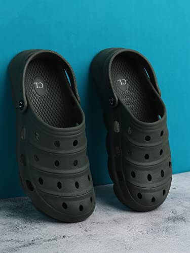 Image of Carlton London Men's Solid Comfortable Clogs with Backstrap