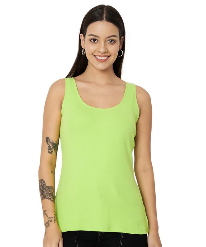 Women's Ribbed Cotton Camisole – Non-Padded Sleeveless Tank Top, Stretch Everyday Undershirt-picture-56
