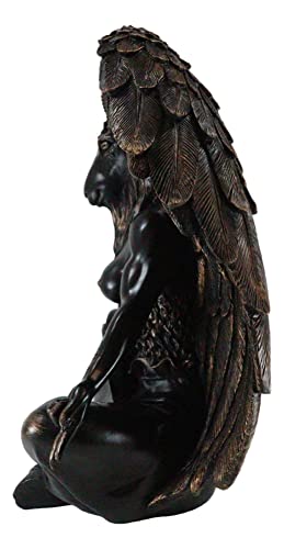 Figura decorativa Baphomet 24.25 pulg. en resina pintada miniatura 4