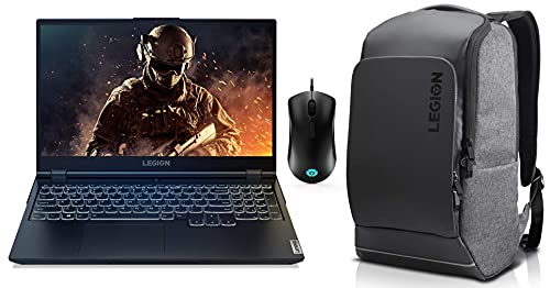 Image of Lenovo Legion5 AMD Ryzen5 4600H 15.6 inch(39.62 cm)FHD IPS Gaming Laptop(8GB /1TB HDD /256GB SSD /Win /120 Hz /GTX 1650 4GB GDDR6)82B500MMIN +Legion Customizable RGB GamingMouse 8K DPI & 15.6 inchGaming Backpack