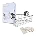 Gecko-Loc Corner Shower Shelf Caddy Organizer w Vacuum Suction Cups No Hooks Needed - Stainless Steel Shampoo Conditioner Holder