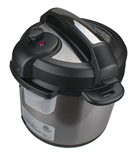 Brentwood Select Epc-636 8-In-1 Electric Pressure Slow, Rice, Egg Cooker, Sauté, Steam, Yogurt, And Food Warmer, 6 Quart, Staiinless Steel/Black #TOP4
