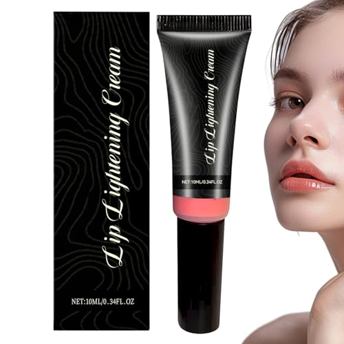 Crème Éclaircissante pour les Lèvres, Baume À Lèvres Éclaircissant Anti-âge, Éclaircissant Non Irritant pour les Lèvres Foncées, Réparation et Hydratation en Profondeur, Traitement Anti-pigmentation