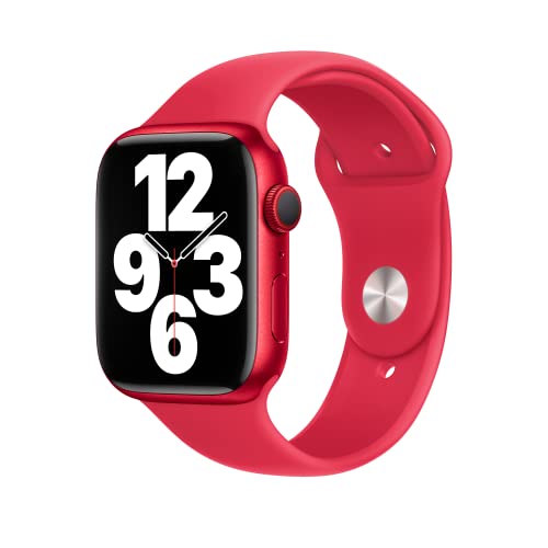 Image of Apple Watch Band - Sport Band (45mm) - (PRODUCT) RED - S /M