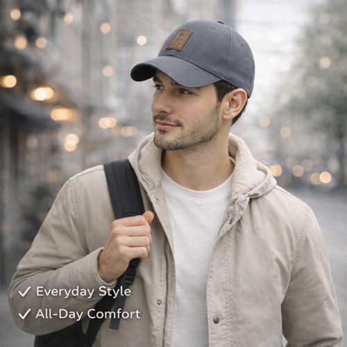 Image of Baseball Cap for Men Original Adjustable Unisex Cap, Mens Caps Stylish, All Sports Type Caps or Hats, Free Size, UV Protection, Sports Cap for Men's, Outdoor Casual Wear Cap (Pack of 2)