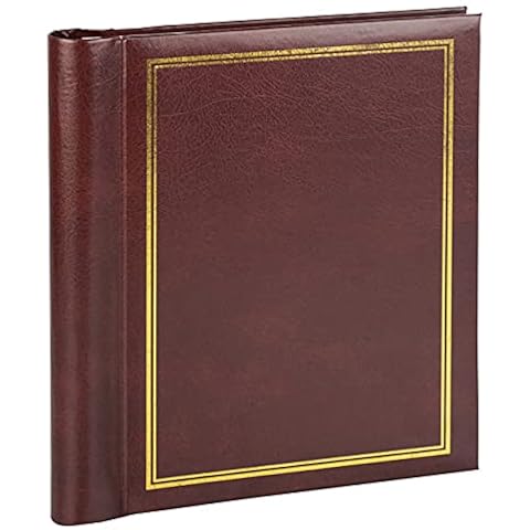 Victoria Collection Self Adhesive Photo Album - Personalize Your Fotoalbum with Different Sized Pictures - Easy to Fill & Long Lasting Large Photograph Album Idea (Brown, 20 Pages) Cover