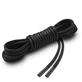 DURCHDACHTE QUALITÄT: Die Schnürsenkel aus Polyester sind rund und wurden in einem Wellenmuster hergestellt. Misclys Schuhbänder stehen für enorme Belastbarkeit und Langlebigkeit