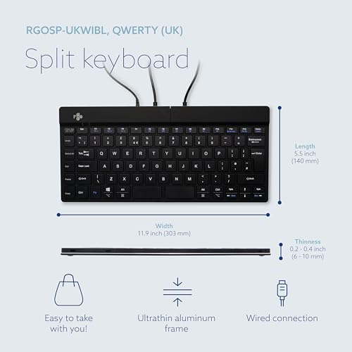 R-go Tools Split Keyboard UK QWERTY - Tastiera gaming - Immagine 4