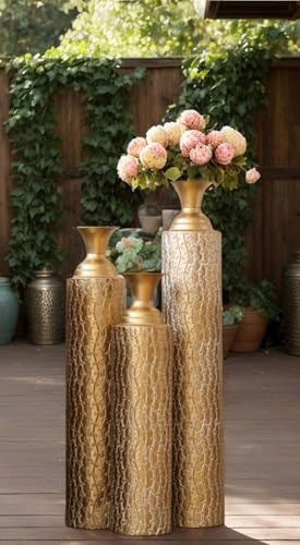 Tall Floor Vases Set of 3 for Decor Living Room